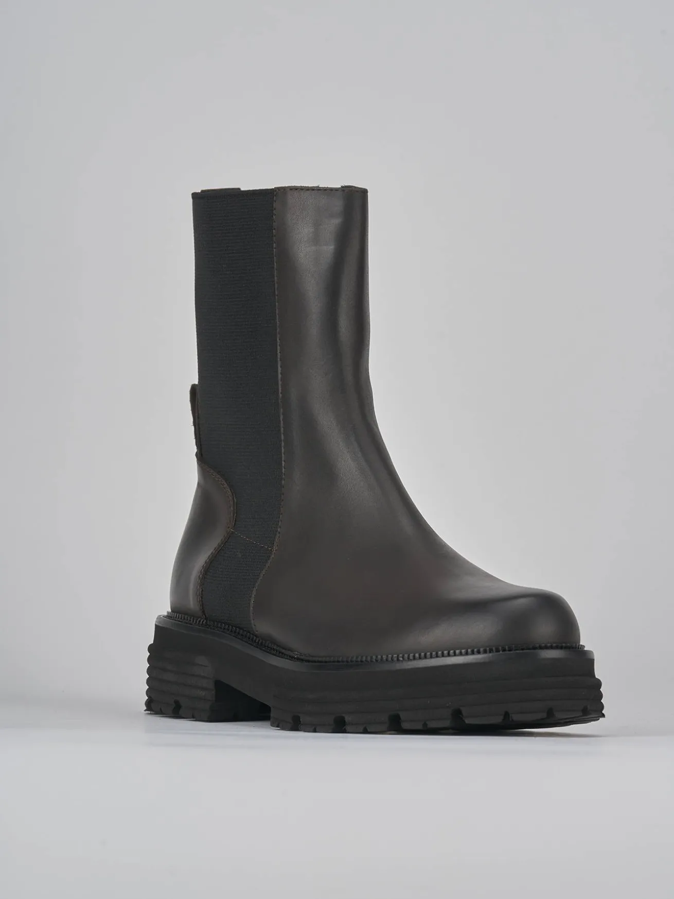 Stivaletti tacco 2cm pelle testa