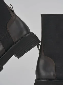 Stivaletti tacco 2cm pelle testa