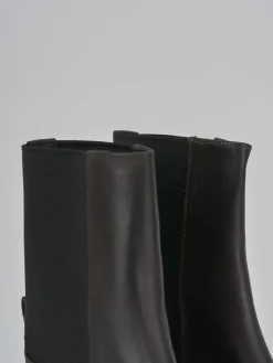 Stivaletti tacco 2cm pelle testa