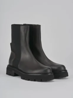 Stivaletti tacco 2cm pelle testa