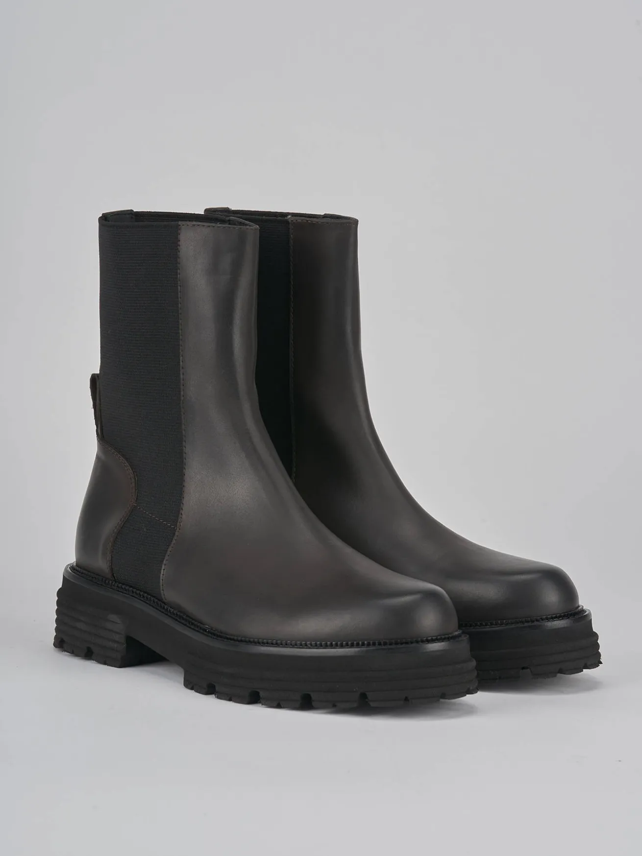 Stivaletti tacco 2cm pelle testa