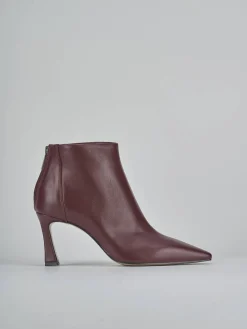 Stivaletti tacco 8cm pelle bordo'