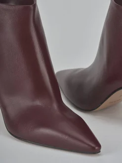 Stivaletti tacco 8cm pelle bordo'