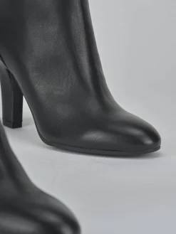 Stivaletti tacco 9cm pelle nero