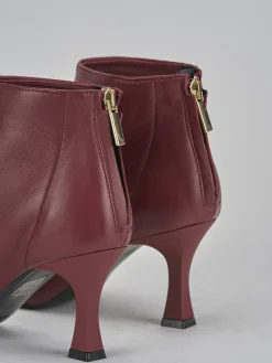 Stivaletti tacco 7cm pelle bordo'