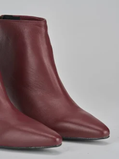 Stivaletti tacco 7cm pelle bordo'