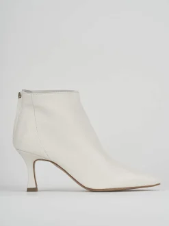 Stivaletti tacco 7cm pelle bianco