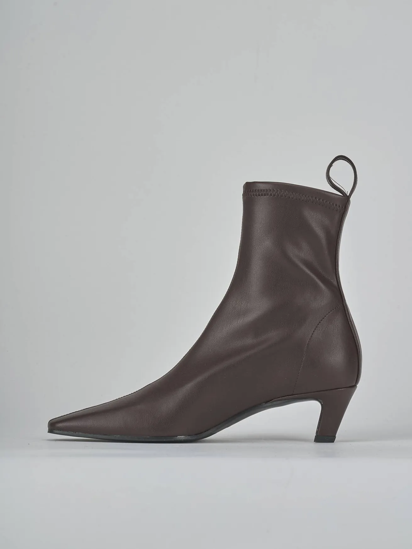 Stivaletti tacco 5cm pelle testa