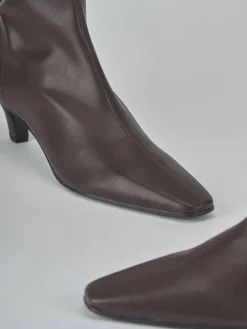 Stivaletti tacco 5cm pelle testa