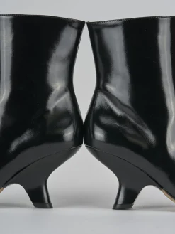 Stivaletti tacco 6cm pelle nero