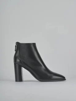 Stivaletti tacco 9cm pelle nero