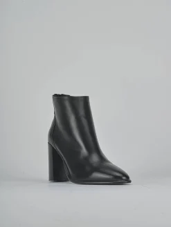 Stivaletti tacco 9cm pelle nero