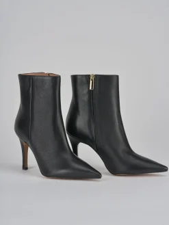 Stivaletti tacco 9cm pelle nero