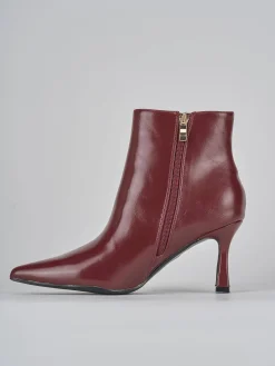 Stivaletti tacco 9cm pelle rosso