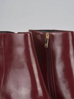 Stivaletti tacco 9cm pelle rosso