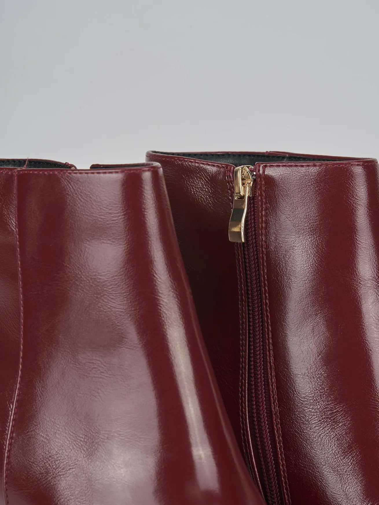 Stivaletti tacco 9cm pelle rosso