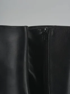 Stivaletti tacco 8cm pelle nero