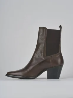 Stivaletti tacco 7cm pelle testa