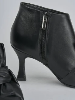 Stivaletti tacco 7cm pelle nero