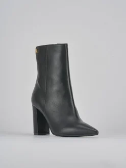 Stivaletti tacco 9cm pelle nero