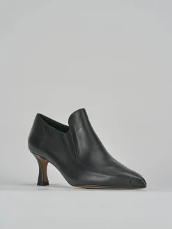 Stivaletti tacco 5cm pelle nero