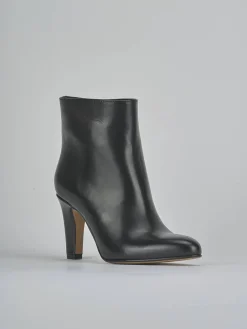 Stivaletti tacco 8cm pelle nero