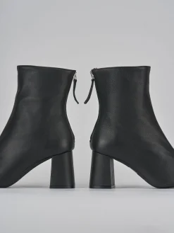 Stivaletti tacco 6cm pelle nero