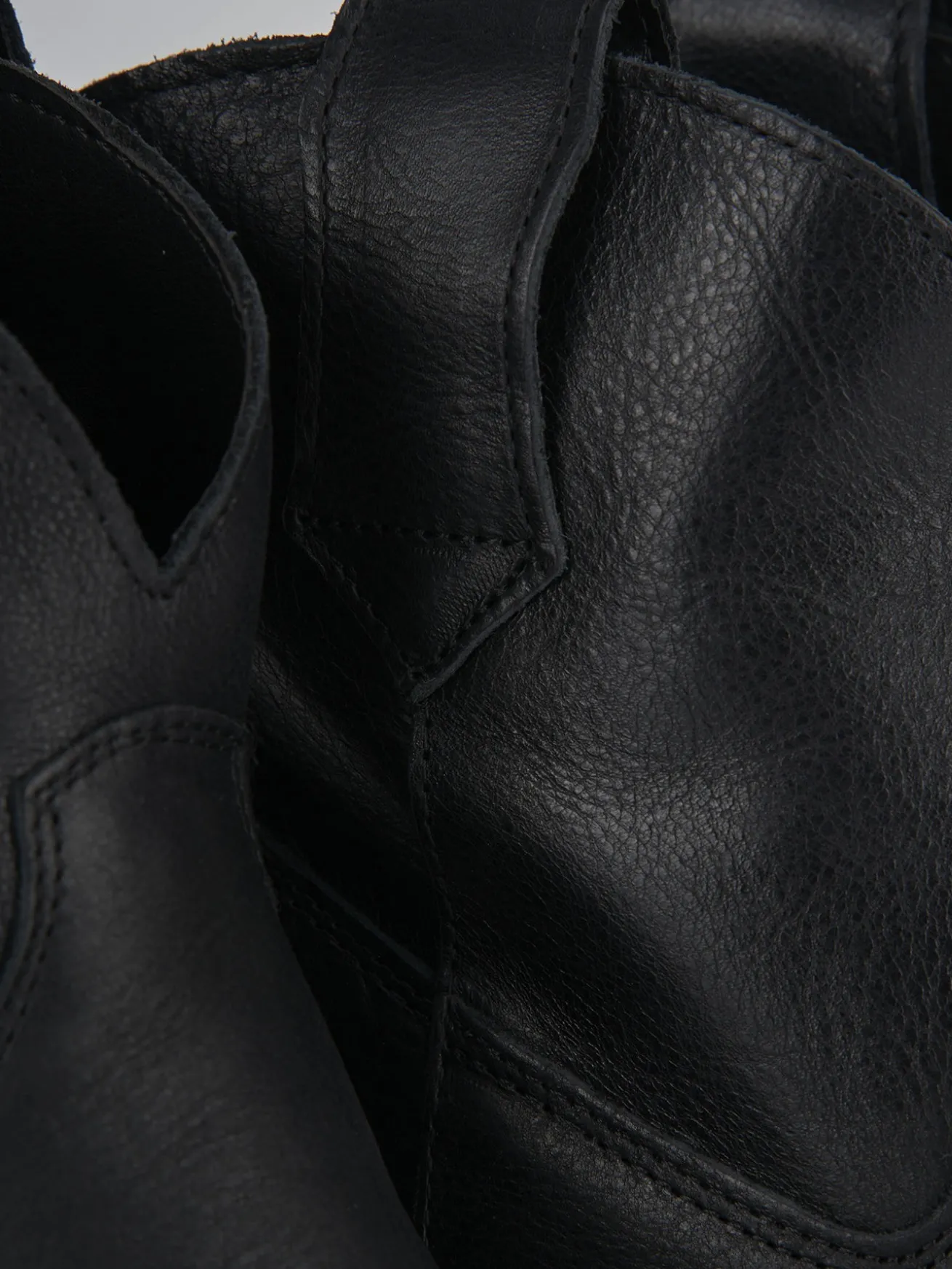 Stivaletti tacco 4cm pelle nero