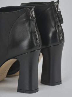 Stivaletti tacco 9cm pelle nero