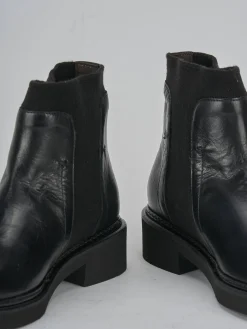 Stivaletti tacco 3cm pelle nero