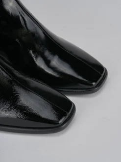 Stivaletti tacco 5cm pelle nero