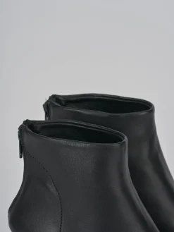 Stivaletti tacco 7cm pelle nero