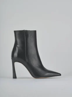 Stivaletti tacco 9cm pelle nero
