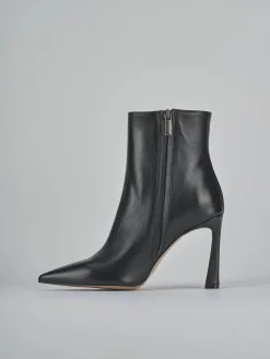 Stivaletti tacco 9cm pelle nero