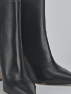 Stivaletti tacco 9cm pelle nero