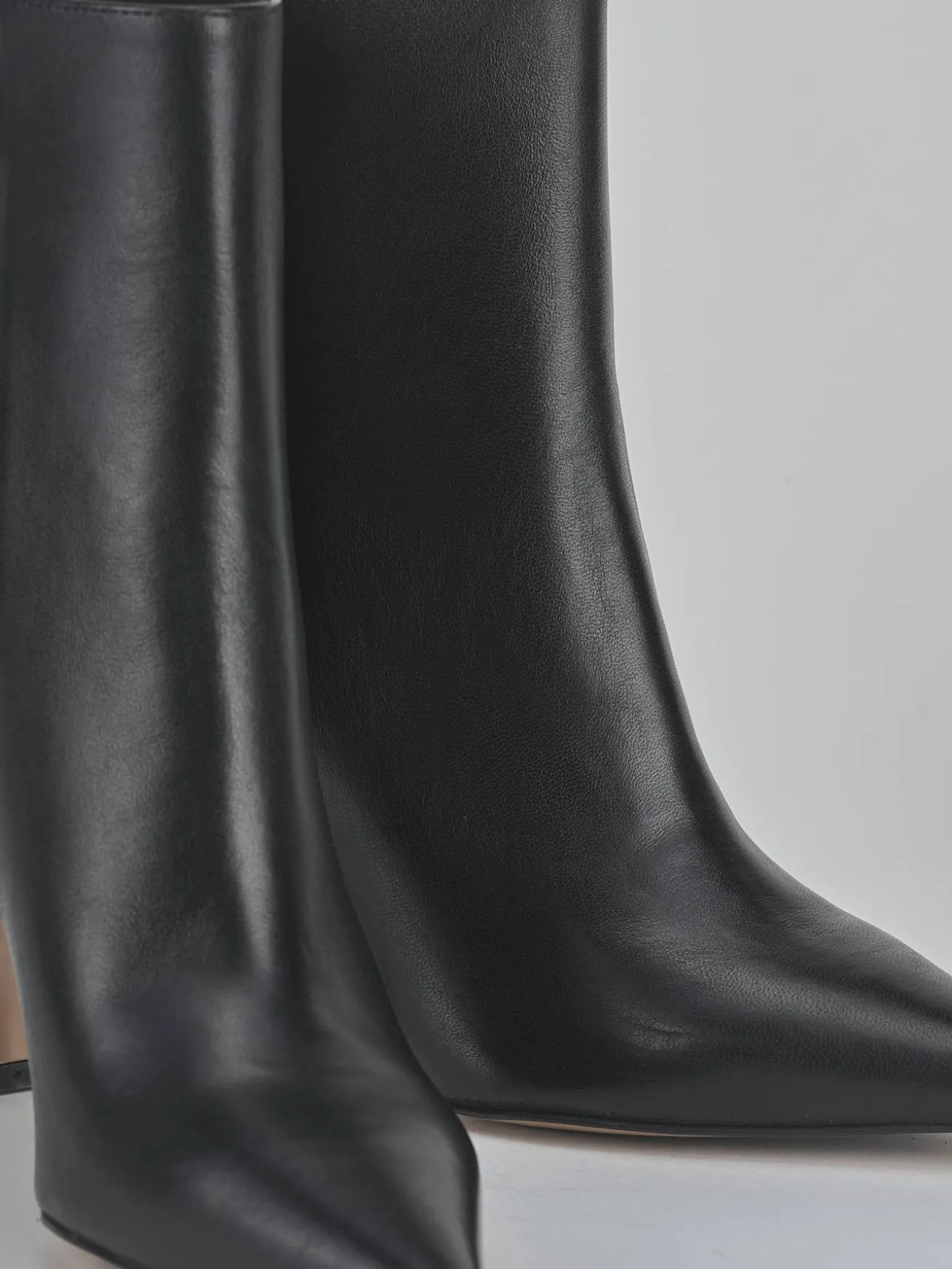 Stivaletti tacco 9cm pelle nero