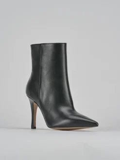 Stivaletti tacco 9cm pelle nero