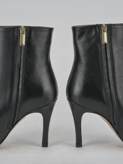 Stivaletti tacco 9cm pelle nero