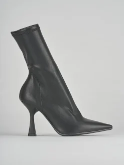 Stivaletti tacco 9cm pelle nero