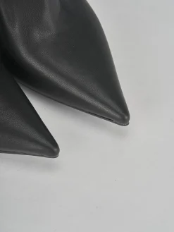 Stivaletti tacco 9cm pelle nero