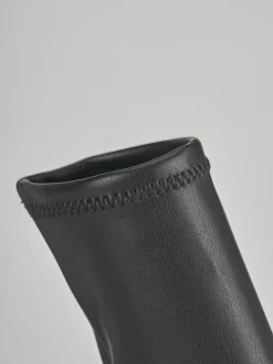 Stivaletti tacco 9cm pelle nero