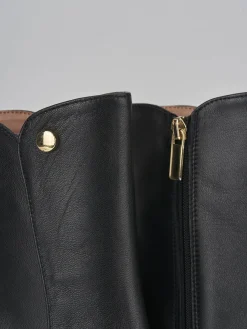 Stivaletti tacco 9cm pelle nero