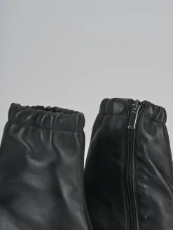 Stivaletti tacco 8cm pelle nero