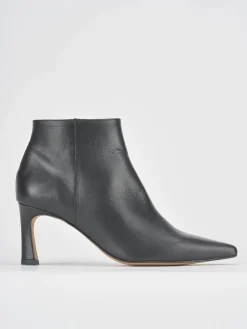 Stivaletti tacco 8cm pelle nero