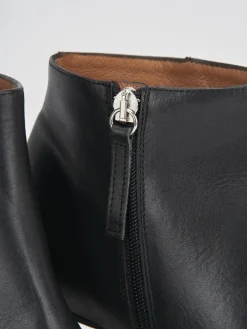 Stivaletti tacco 8cm pelle nero