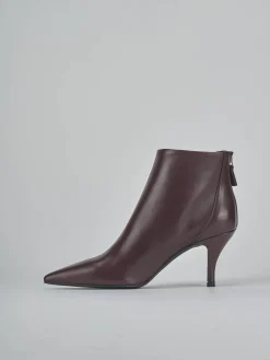 Stivaletti tacco 7cm pelle bordo'