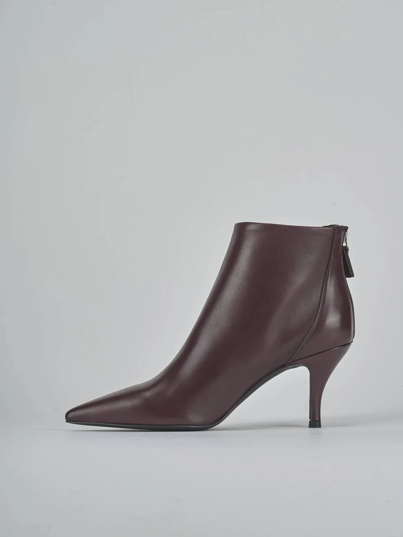 Stivaletti tacco 7cm pelle bordo'