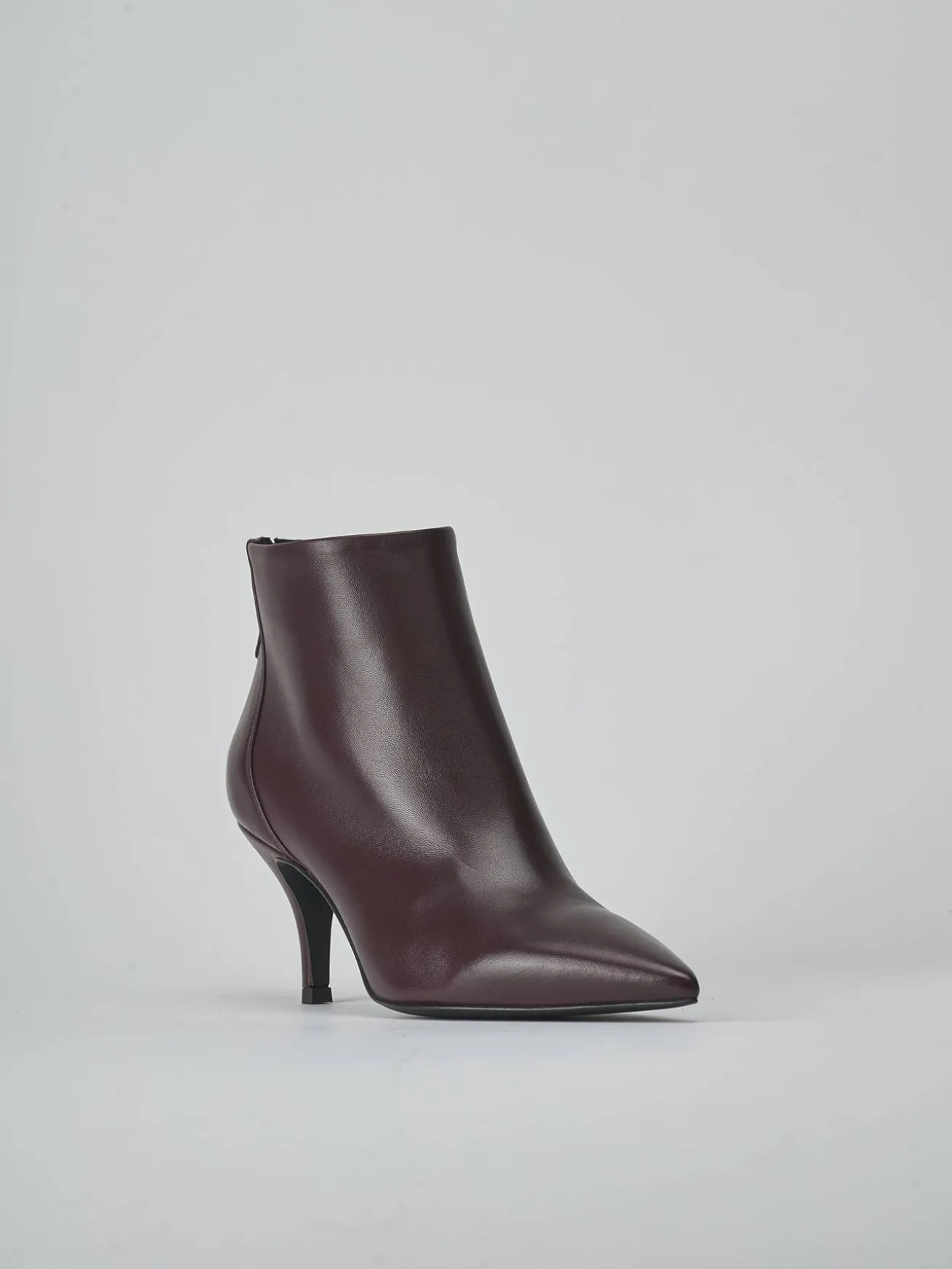 Stivaletti tacco 7cm pelle bordo'