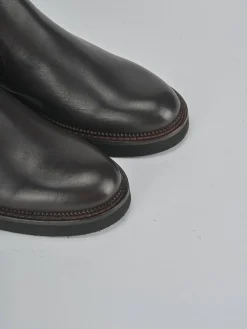 Stivaletti tacco 2cm pelle testa