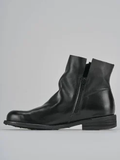 Stivaletti tacco 2cm pelle nero